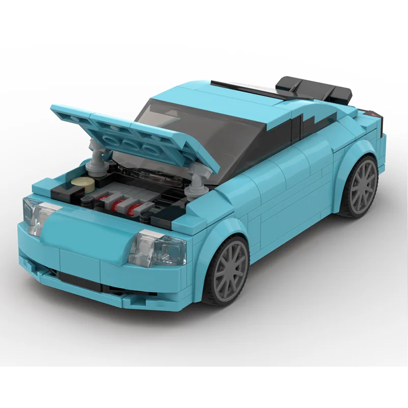 301 قطعة MOC Audiee TT Quattro نموذج سيارة اللبنات هدايا عيد الميلاد لعبة البناء لتقوم بها بنفسك فكرة إبداعية عيد ميلاد الطوب #2