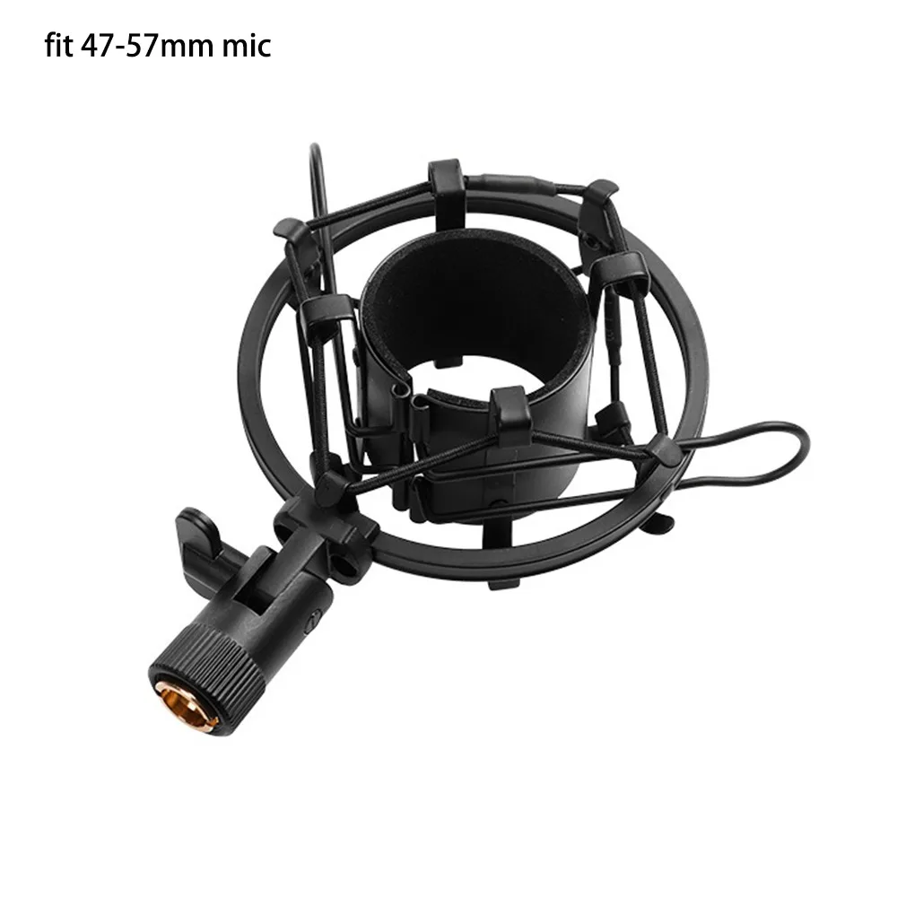 Peças de reposição universal microfone montagem de choque à prova de choque diy microfone suporte de gravação de estúdio profissional