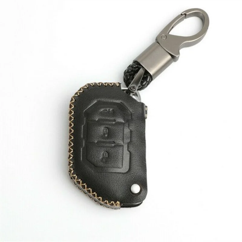 

A + натуральная кожа автомобильный пульт дистанционного управления чехол-держатель для Jeep Wrangler JL JLU JT