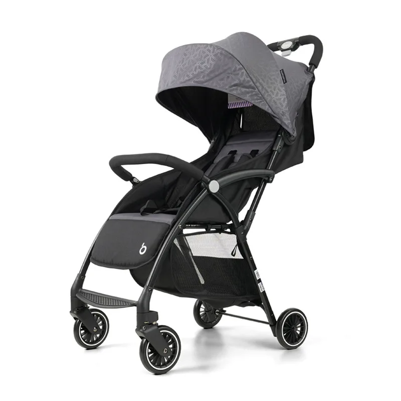 A10 Baby Stroller Easy To Sit Lie Down Lightweight Foldable Four Wheeled Stroller for Children