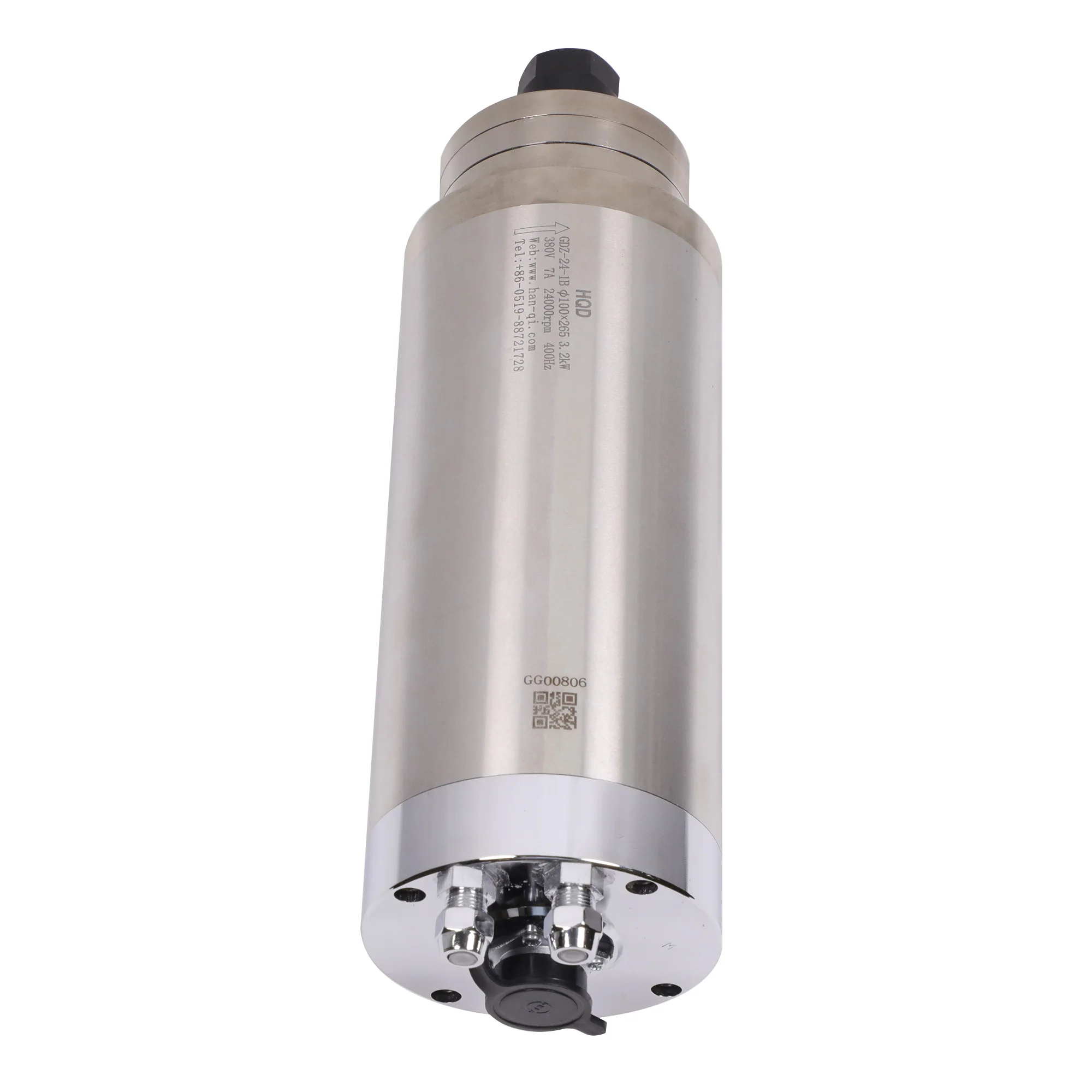 มอเตอร์แกนหมุน CNC รุ่น GDZ-24-1B 3.2 กิโลวัตต์ ระบายความร้อนด้วยน้ำ สำหรับแกะสลักหิน แกะสลักโลหะ และงานกัด