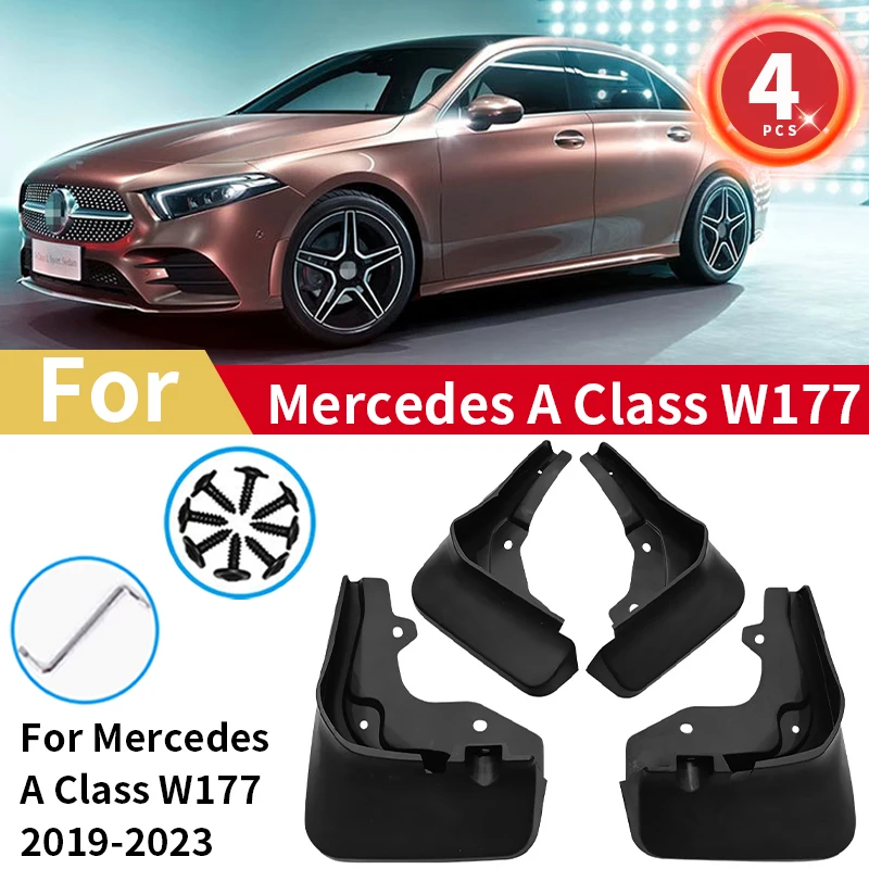 

Car Mudguards For Mercedes Benz A Class W177 2019 2020 2021 2022 2023 Front Rear Wheels Mudflaps Splash Guards Mud Flaps Fender