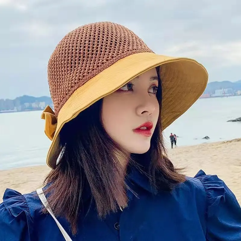 Bucket Hats for Women, Fisherman's Hat, Female Sunshade, Summer Sunscreen, Breathable, Large Edge, UV Proof, Sun Visor Cap