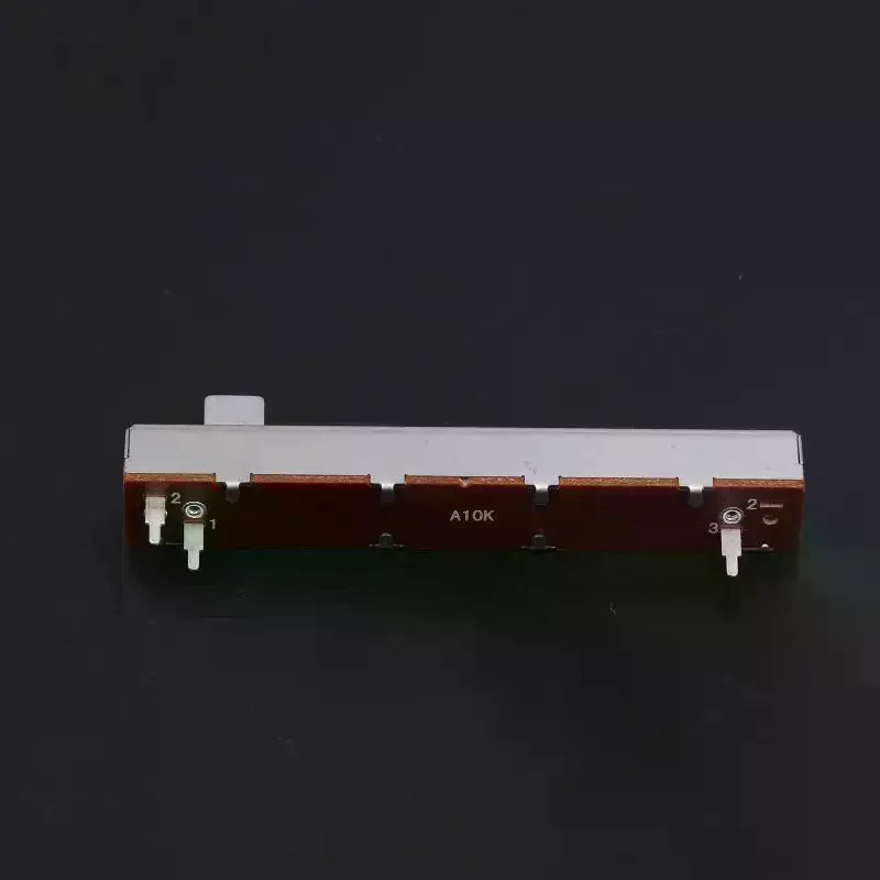 88mm 3-Pin Single Potentiometer A10K B10K Straight Slide Potentiometer Mono Channel Mixer Fader Stroke 6MM