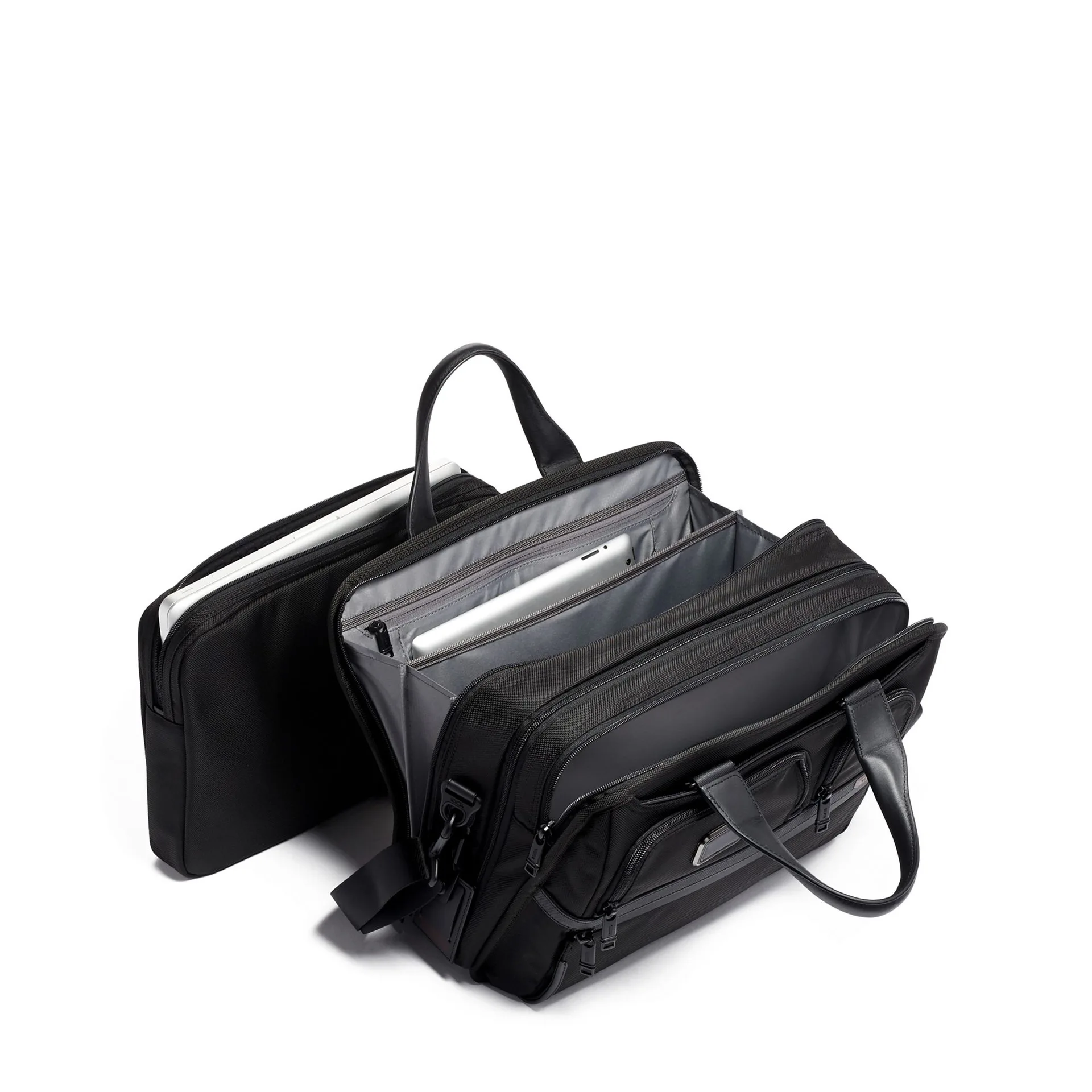 Men's Business Tote - Sleek Nylon Briefcase with Dedicated Laptop Sleeve for Office & Commute 2603141