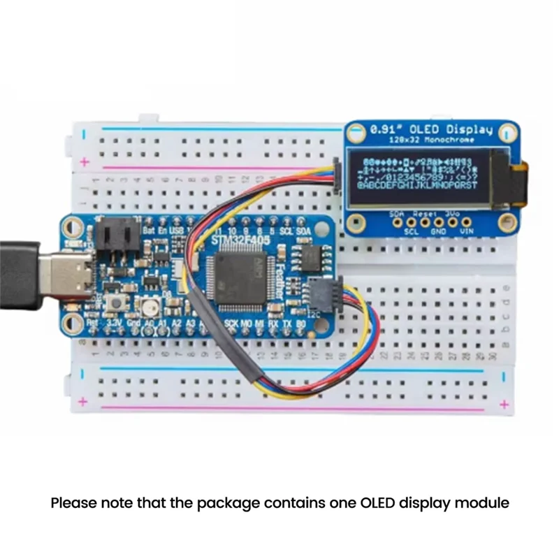 

【A42U】0,91-дюймовый модуль OLED-дисплея 128X32 монохромный I2C-STEMMA QT/QWIIC ЖК-экран DIY модуль