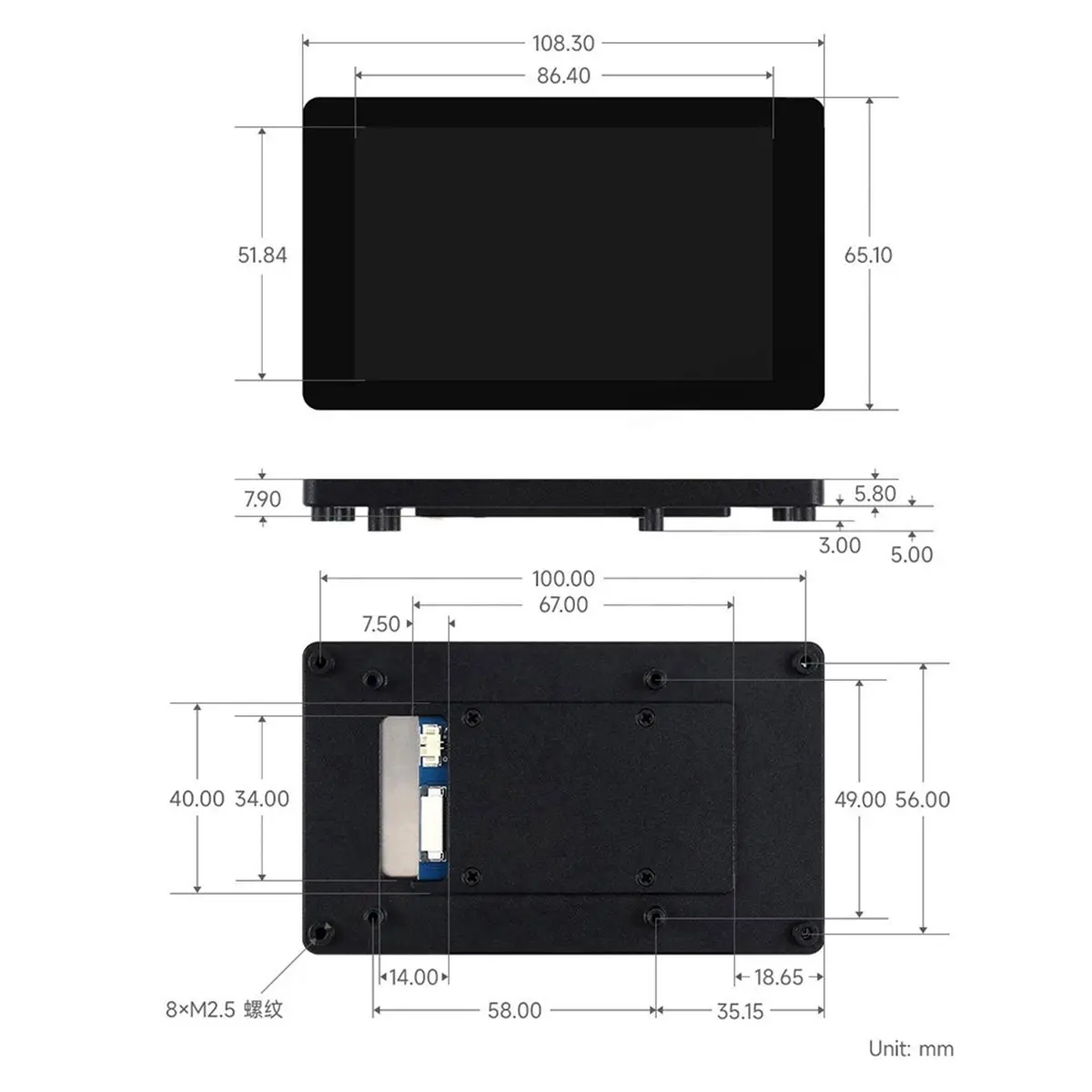 okbabp-4-inch-dsi-mipi-touch-screen-480x800-ips-display-capacitive-monitor-for-p4
