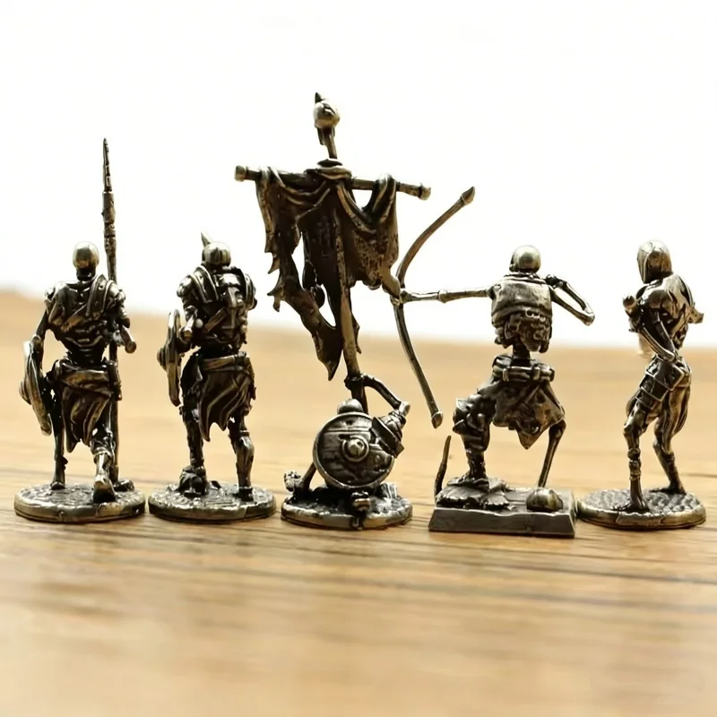 

Undead Skeleton Soldier War Chess Model Metal Mini Figurine Table Game & Home Decoration Ornament