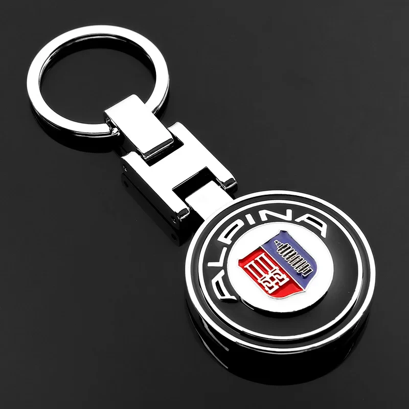 1Pcs Car Emblem Keychain H Buckle Double-sided Key Ring For BMW M3 M4 M5 F93 F92 F97 F98 F95 F96 F94 G30 G20 G05 G06 G07 F07 F34