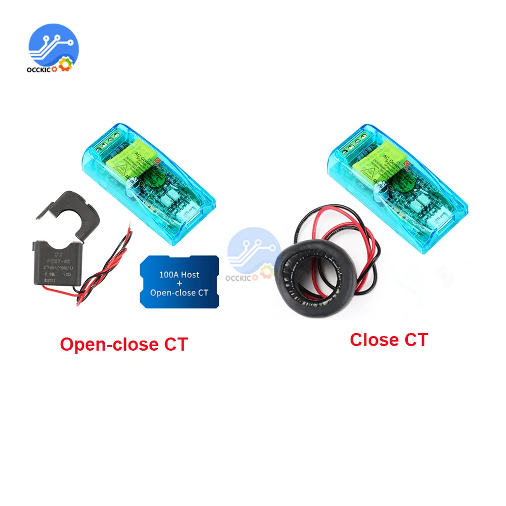 PZEM-004T 3.0 wersja TTL modbus-rtu miernik mocy Kwh miernik AC jednofazowy 100A elektryczny Volt Amp częstotliwość Tester współczynnika mocy