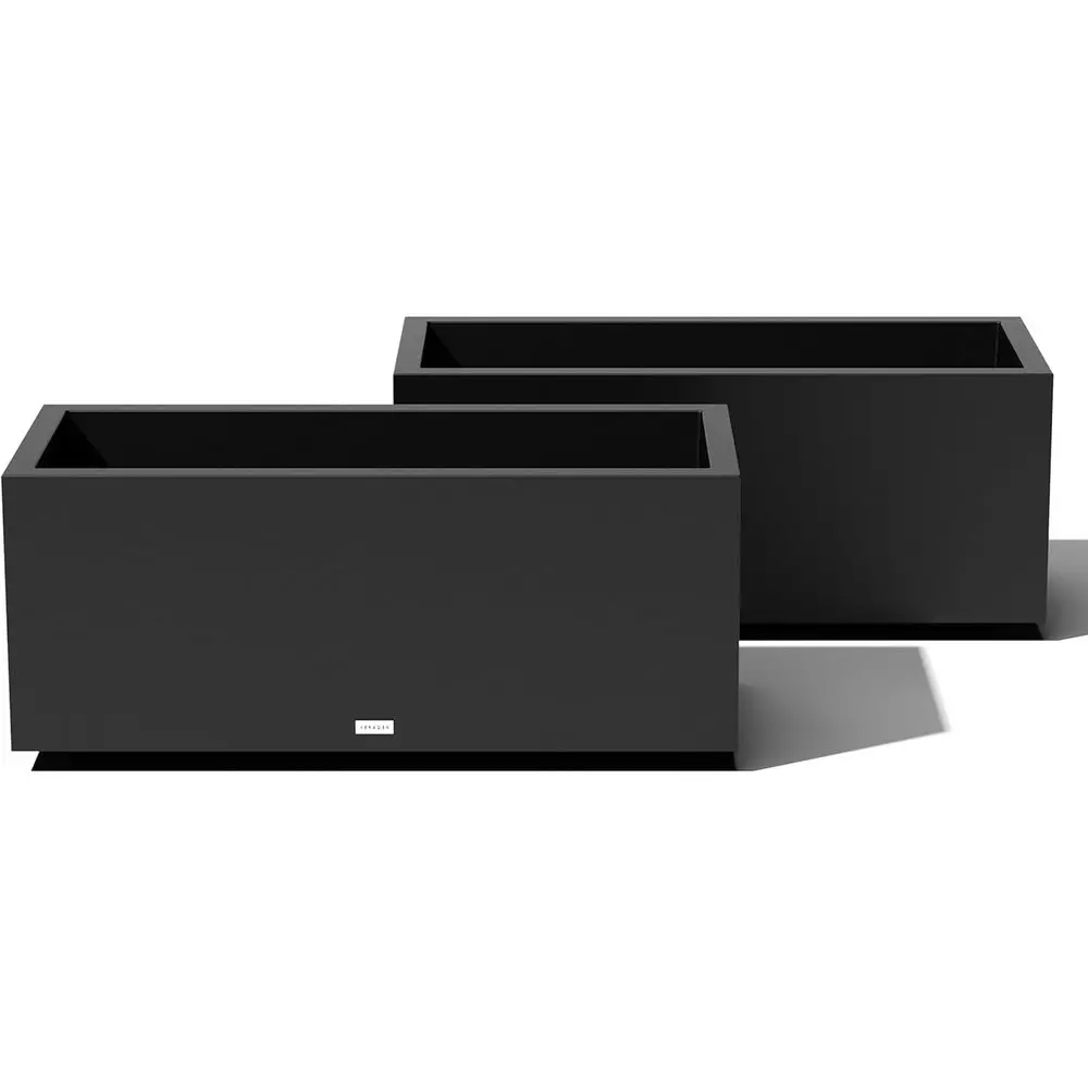 

Серия Long Box Sadzarka — большое прямоугольное кашпо для внутреннего или наружного патио/ крыльца | Прочное всепогодное использование с дренажем Ho