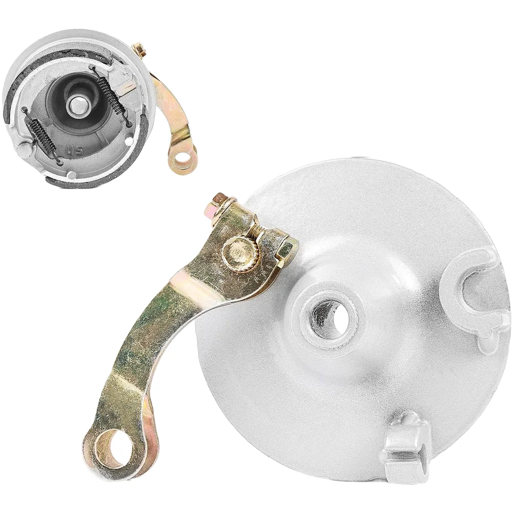 Commuter E-scooter Maintenance Drum Brake Assembly Silver Responsive Stopping Power Stable Stopping Performance