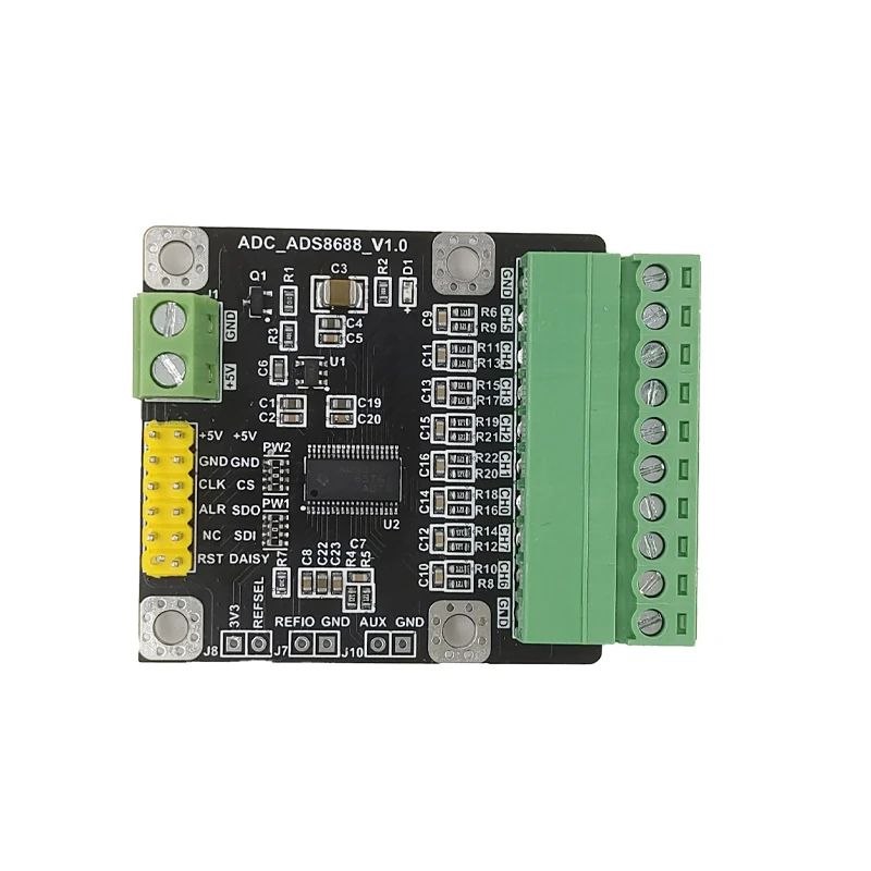 

ADS8688 Module 8-channel 16 Bit ADC Data Acquisition Module Sampling Rate 500K Single Bipolar Input