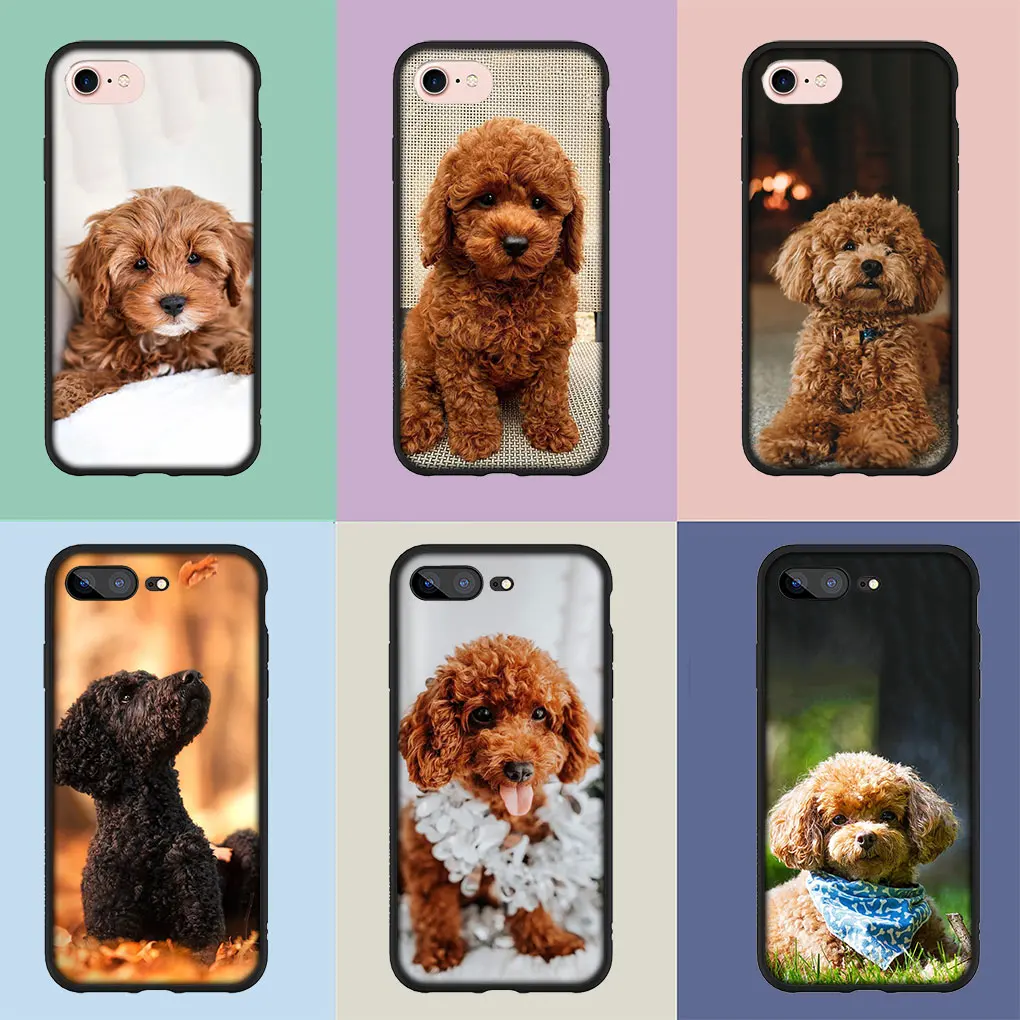 Lovely Poodle Dog Pet Soft Casing for iPhone 14 13 12 Mini 11 Pro X XR XS Max 6 7 8 Plus 6s + SE 2020 Phone Cover Case