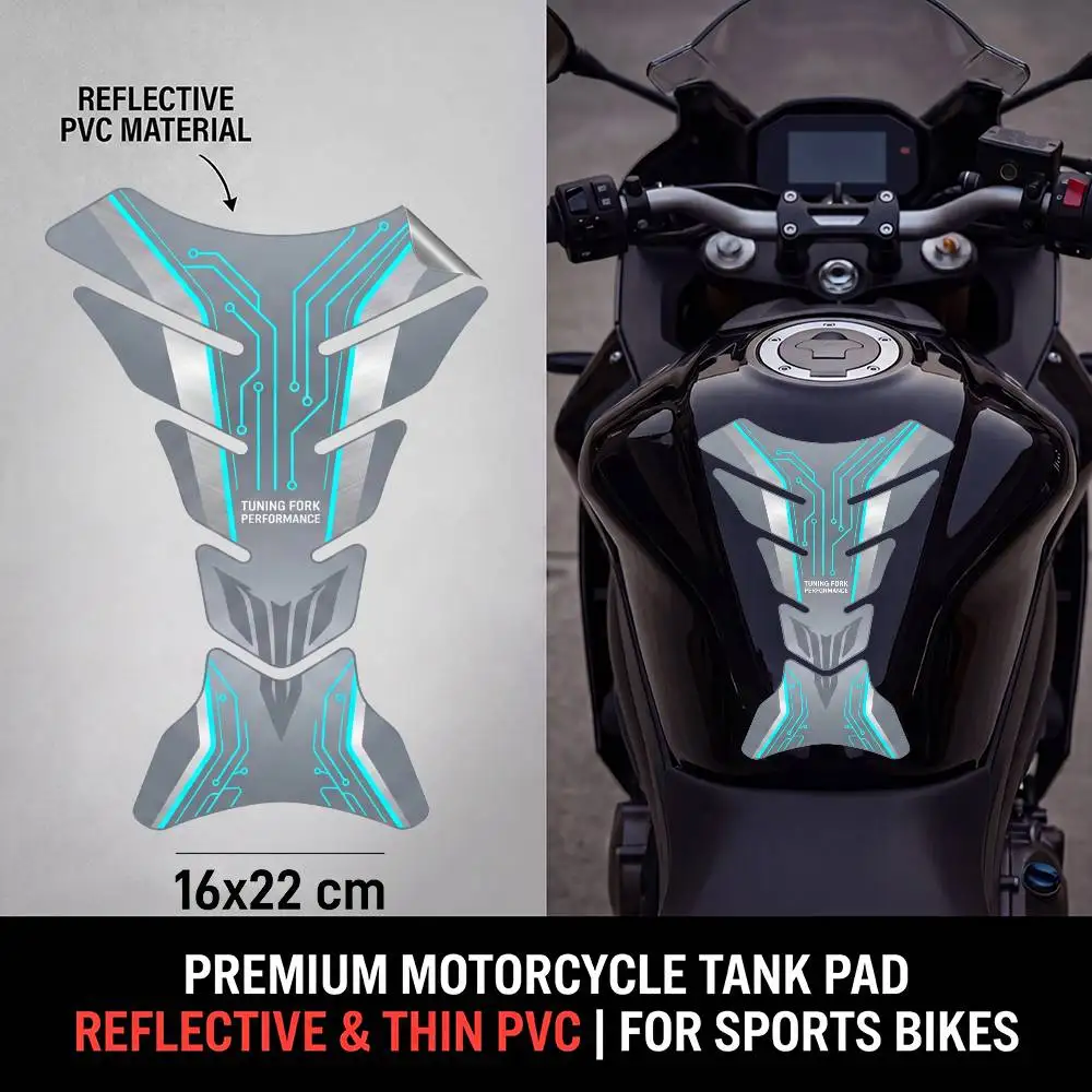 

FOR YAMAHA Motorcycle PVC Tank Pad Tank Cap Protector Racing Sticker Universal