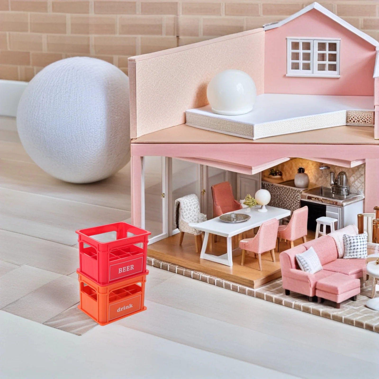 

10Pcs Realistic Mini Wine Crate Small Scale Storage Box for Micro Landscape Diorama Fairy Garden Tiny House Interior Decoration