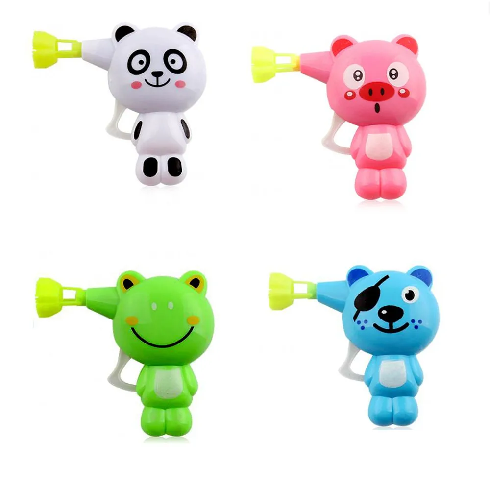 1 Pc Cartoon Animal Bubble Manual Machine Blowing Bubbles Cute Tiger Frog Panda Bear PVC Model Outdoor Sports Kid Gift Toy