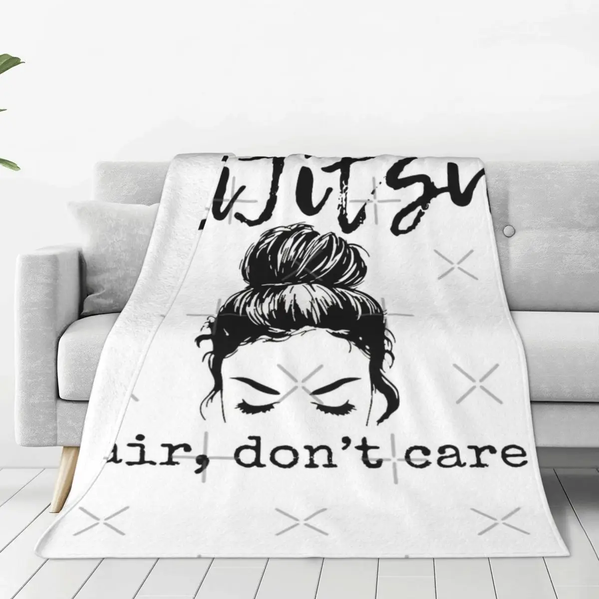 Jiu Jitsu Hair Don't Care Women's Four Seasons Universal Blanket Travel Can Be LaidChristmas Present