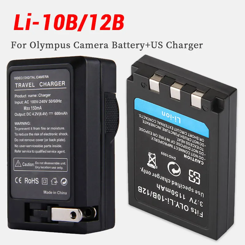 Li-10B Li 12B Battery for Olympus Li12b Li10b Batteries U-300 U-810 U400 U410 500 600 800 1000 C-765 X1 FE-200 IR-500 Digital