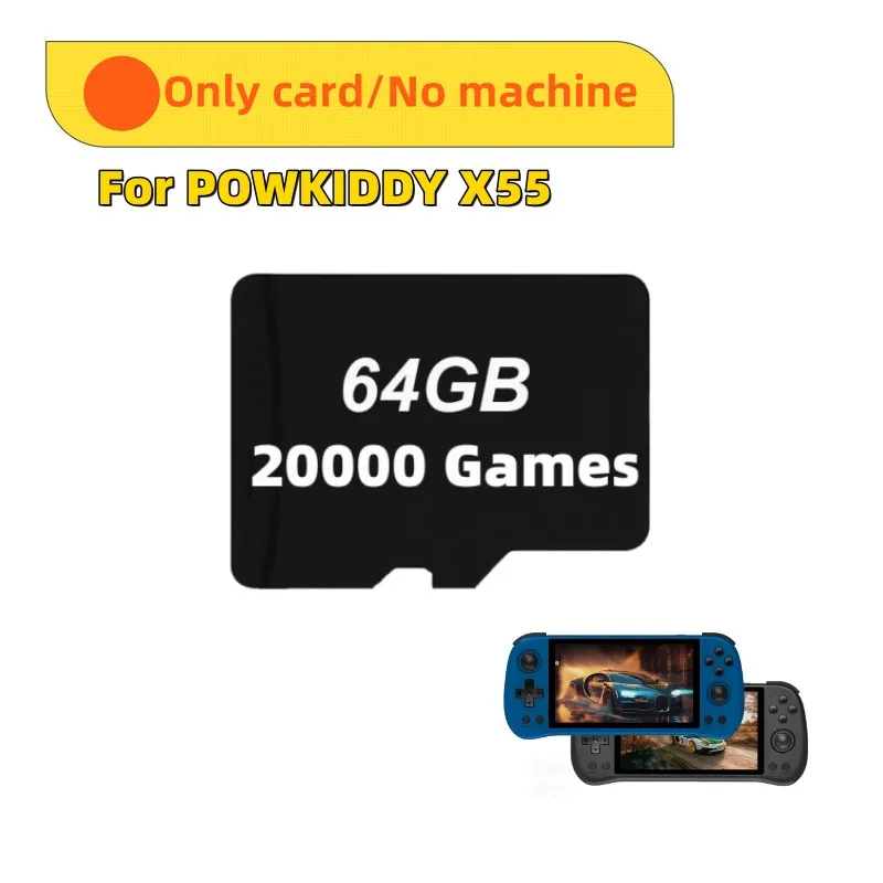 Memory Card FOR POWKIDDY X55 Handheld Game Console Game Card Plug&Play Pre-install Retro Games Card Retro Classic Game TF Card