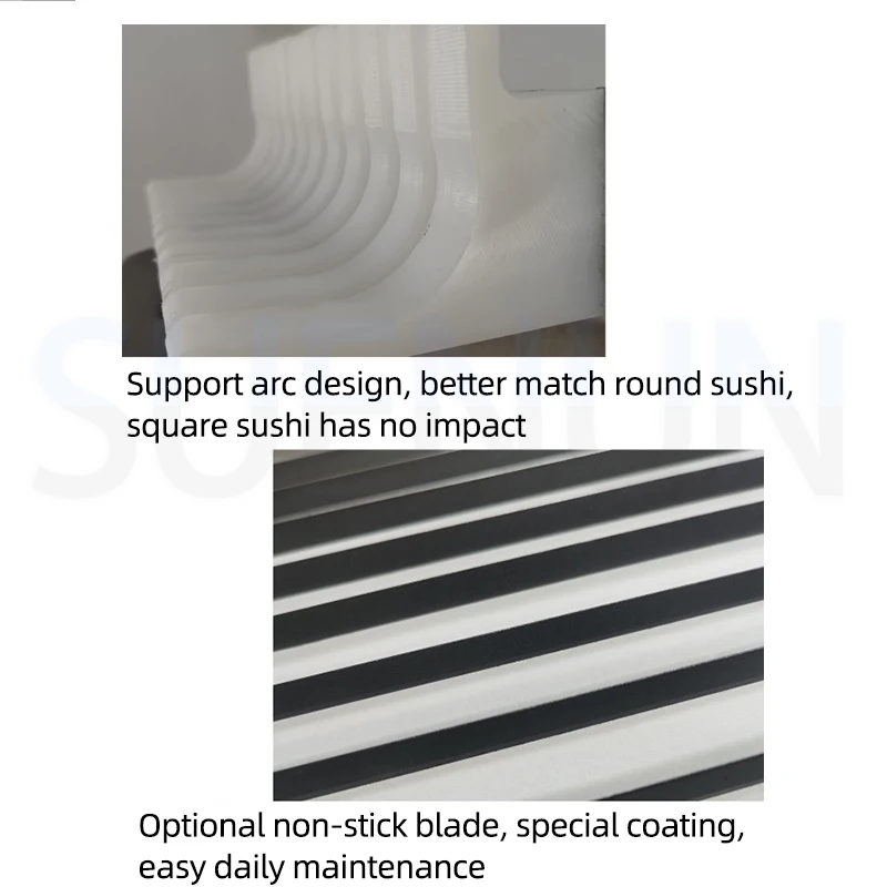 เครื่องตัดซูชิแบบอัตโนมัติม้วนเครื่องเครื่องตัดไฟซูชิเชิงพาณิชย์แบบอัตโนมัติ