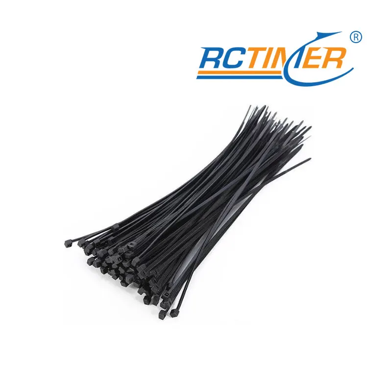 Cremallera de anillo de fijación de nailon de plástico con amarre de cable de nailon autoblocante 3x100 4x150 4x200 4x250mm