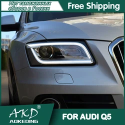 Car For Audi Q5 2009-2018 Headlights DRL Hella LED Bi Xenon Bulb Fog Lights Car Accessory Audi Q5 Head Lamp