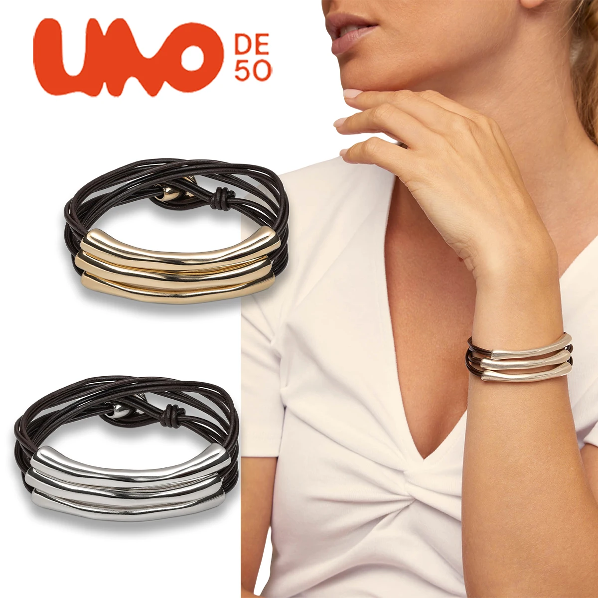 

UNODE50 Bracelet Indifferent style, niche, light luxury, minimalist Korean version, personalized bracelet