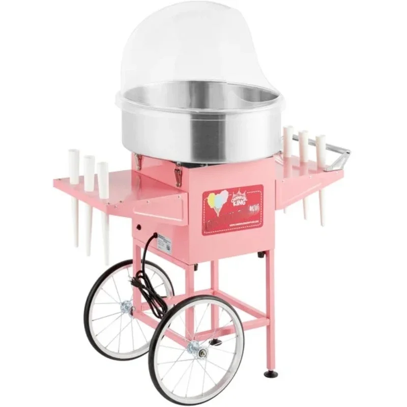 Cotton candy machine stainless steel bowl, dental floss bubble, and shopping cart