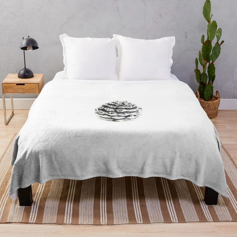 pine cone , beauty , for good luck, nature Throw Blanket Blankets For Bed Flannels Blankets