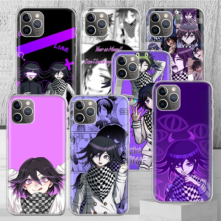 Danganronpa Kokichi Ouma Phone Case Cover For iPhone 14 13 Pro 11 15 Art 12 XR X XS Max 7 8 6S Plus SE Soft Pattern Coque Funda