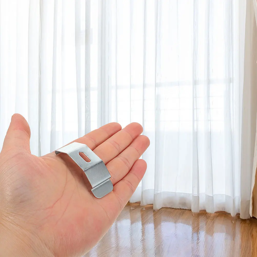 6 قطعة الستائر كوة بين قوسين ستارة معدنية تثبيت بين قوسين ل الستائر الرأسية تركيب دعم إكسسوارات الأجزاء الداخلية للكمبيوتر #3