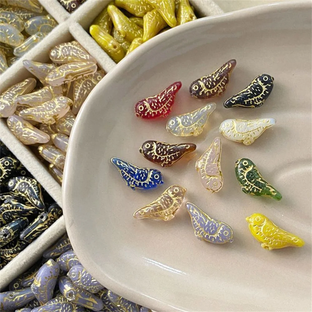 

Сердечный дизайн 100 шт. 8*20 мм богемные хрустальные бусины/ручная работа/чешское стекло «сделай сам»/фурнитура и компоненты для ювелирных изделий/форма птицы # 18875