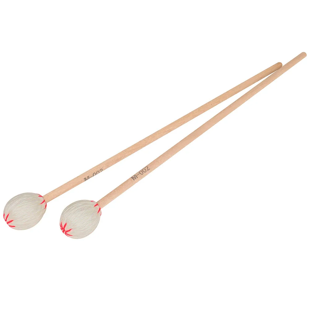 

2Pcs Marimba Hammer Maple Drumstick Set High Quality Percussion Mallets Full Sound Non Slip Grip Ideal for Practice Performance
