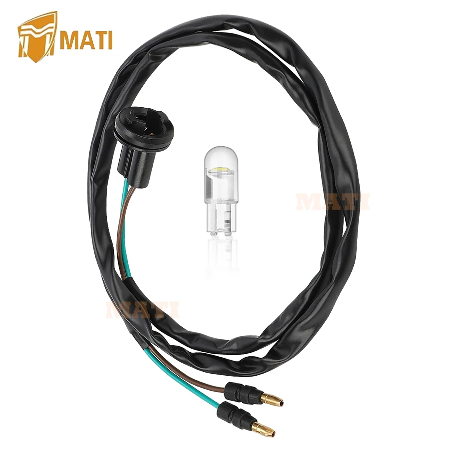 MATI-enchufe de luz trasera y bombilla LED para Honda Recon 250, TRX250TE, TRX250TM, 2001-2004, 33720-HM8-A30