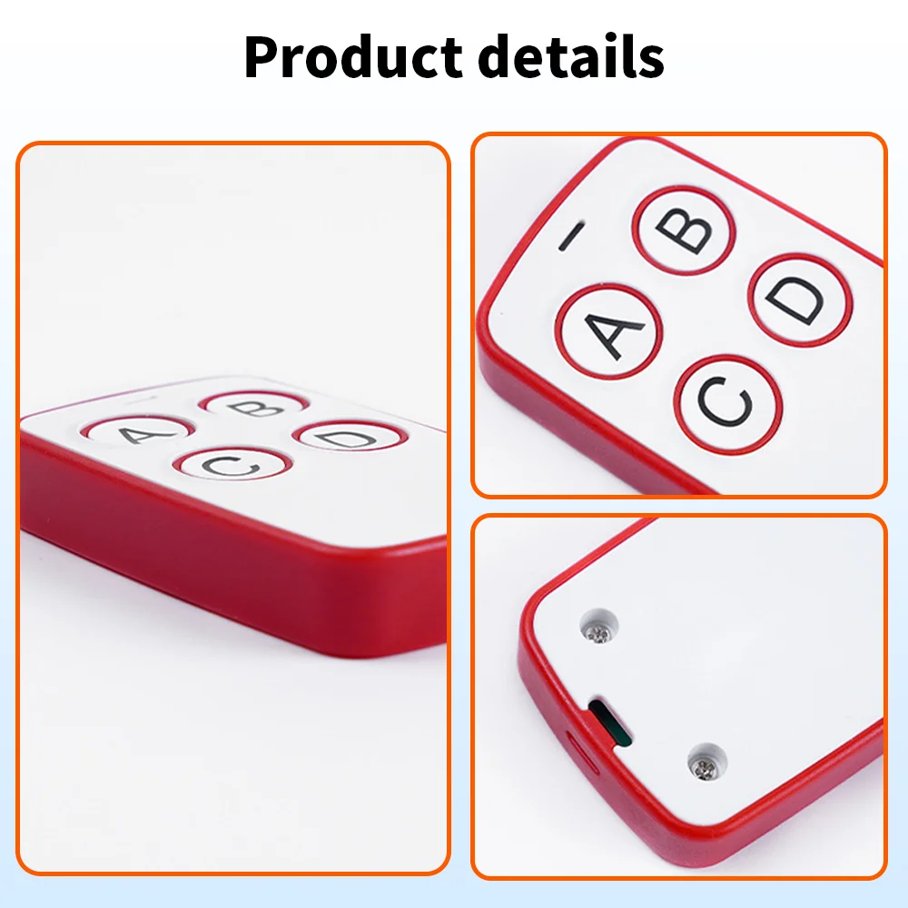 

280-868MHz Universal Garage Door RF Remote Control Duplicator Code Grabber Clone 433.92MHz Gate Key Fob Command Hand Transmiter