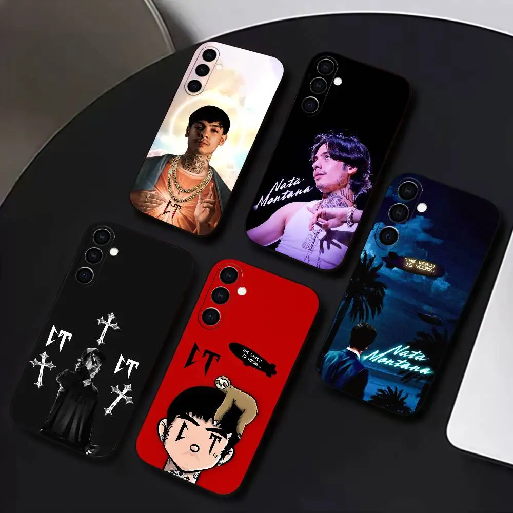

Rapper N-Natanael C-Cano Phone Case For Samsung Galaxy A73,A72,A71,A70,A53,A52,A51,Soft Silicone Black Cover