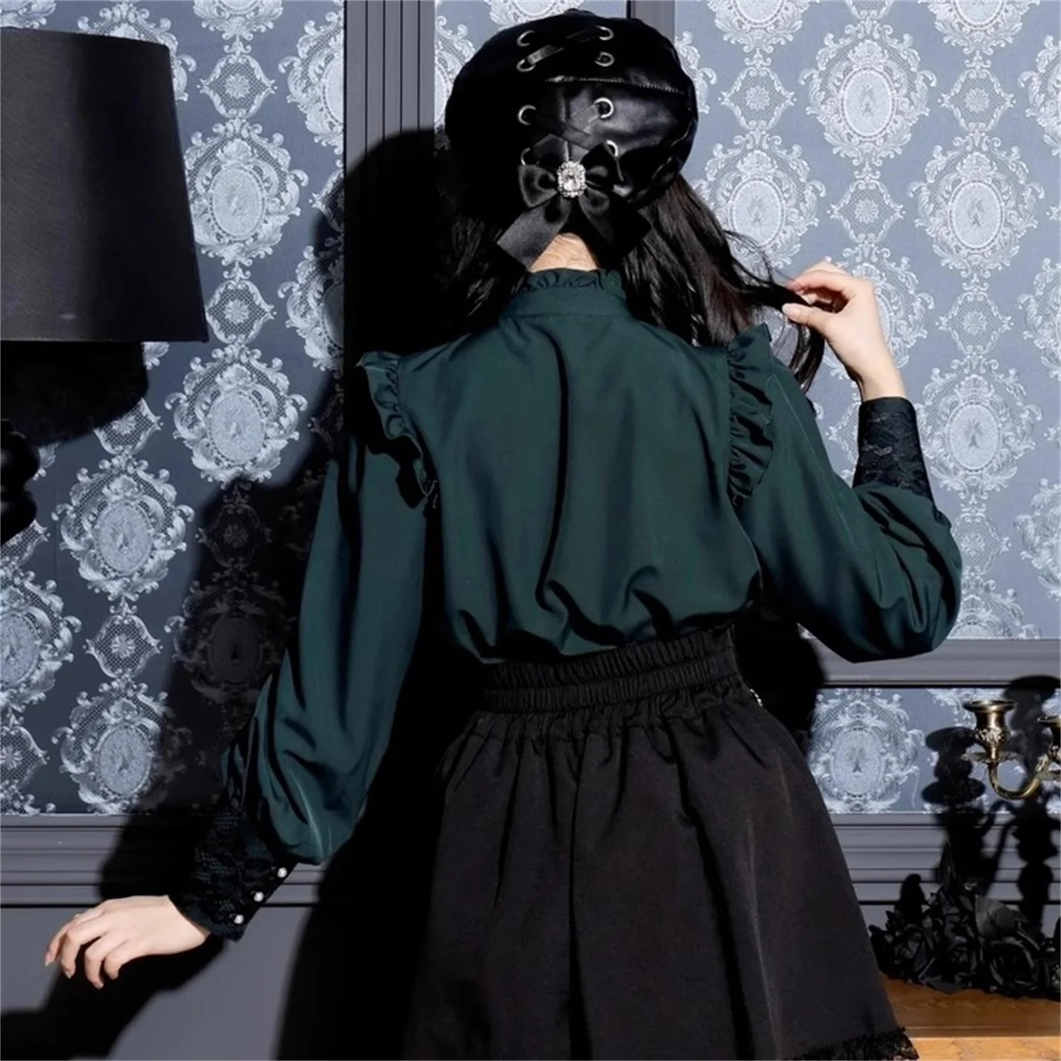 โนเอเมี่ยนี่ M3 กระโปรงยาวหวานน่ารักแบบใหม่ โบว์ถอดออกได้ ทรงตรง ผ้าโพลีเอสเตอร์ น้ำหนักเบาพิเศษ สำหรับฤดูร้อน