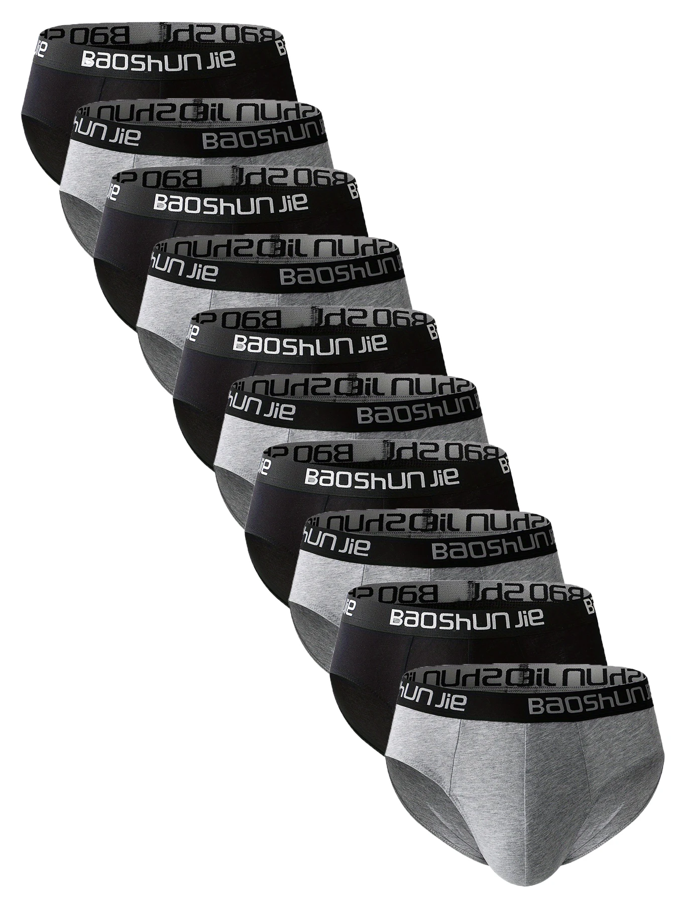 

10PCS fashionable men's briefs Comfortable breathable men's underwear