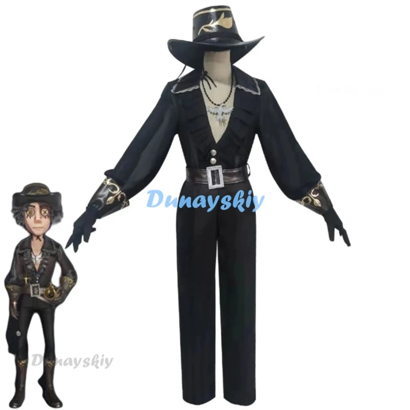 

Game Identity V Cosplay Costumes Survivor Prospector Norton Campbell Black Tulip Skin Cosplay Costume Uniforms Clothes Suits New