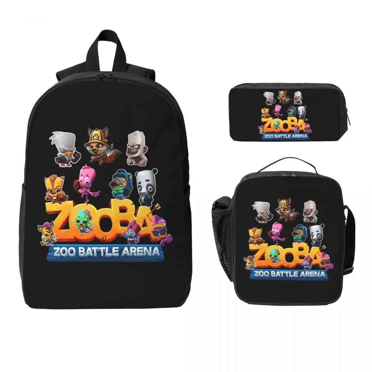 

Great Model Zooba Battle Arena Gift Music Fans Backpack BookBag School Bag Shoulder Bags 3ps Insulated Lunch Bag Pencil Case
