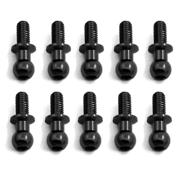 10 ชิ้น M3 โลหะ Hex Ball Head สกรูสําหรับ Tamiya TT01 TT02 Sakura D5 1/10 RC Drift รถอะไหล่ Universal