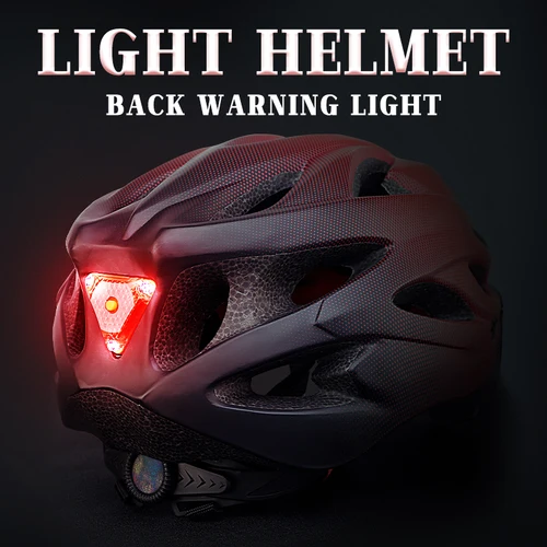 Imagen 2 del producto X-TIGER-casco de bicicleta con luz LED trasera para adulto, accesorio ligero y transpirable, modo Dual, 58-62cm