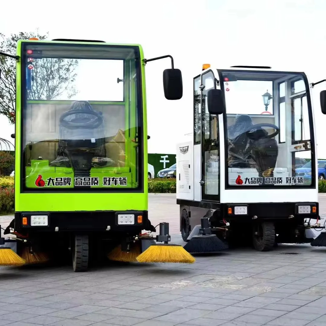

YG Customized Industrial Street Sweeper Car Ride On Electric Road Sweeping Cleaning Machine