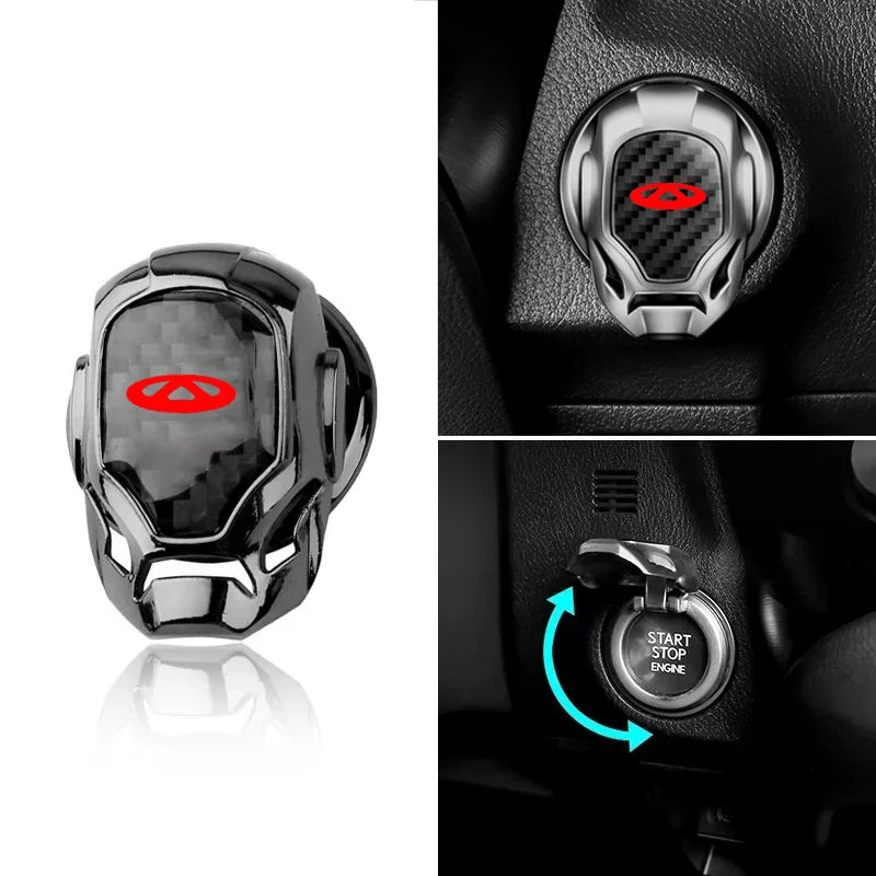 Car Engine Button Cover Ignition Decorative Car Accessories For Chery Tiggo 2 3 4 5 6 7 8 3X 5X Pro T11 Arrizo 6 3 Eastar Cross