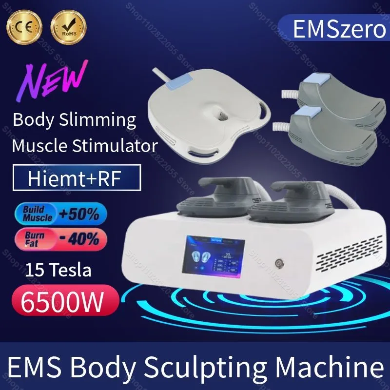 

Emszero NEO 6500W 15 Tesla EMS RF Body Sculpting Machine Professional Hiemt Muscle Stimulator Body Contouring Device with 200HZ