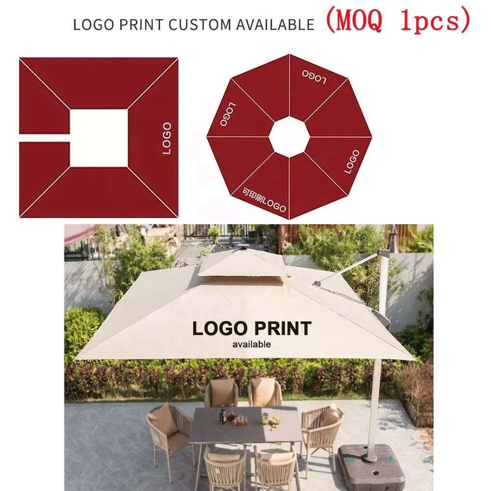 Garden Patio Umbrella Restaurant Cafe Hotel Luxury Outdoor Commercial Large ParasolBig Size Garden Parasol Sun Rome Big Umbrella