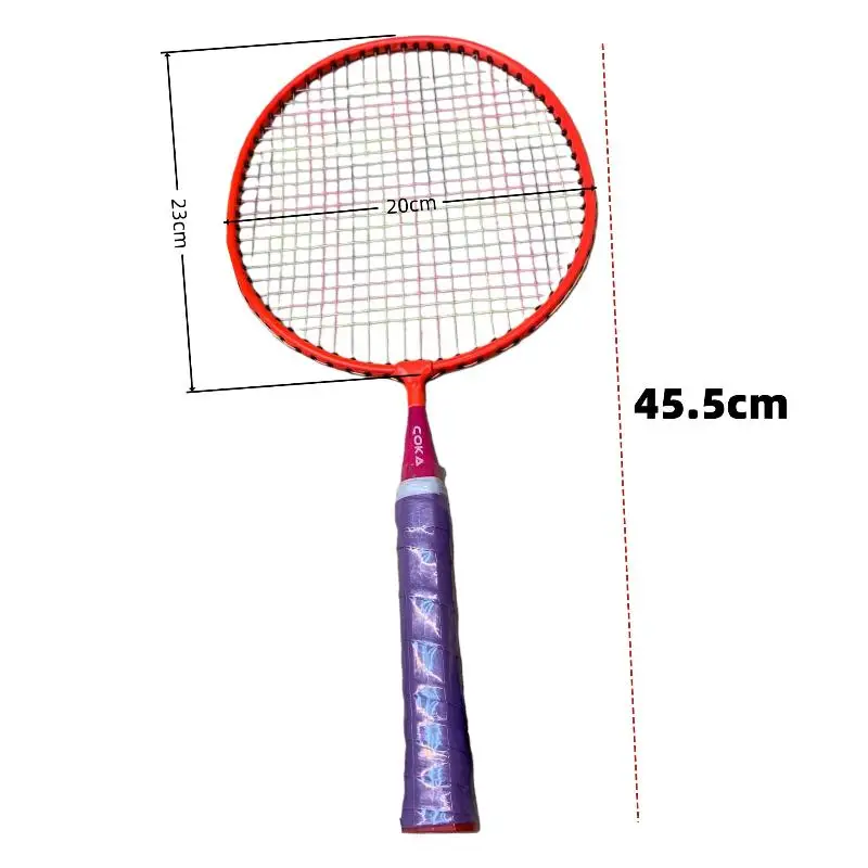 Badminton-Set für Kinder, 2 Schläger, leichte Schläger aus Aluminiumlegierung für Familienspiele im Freien, Anfänger-Sportspielzeug für Kinder