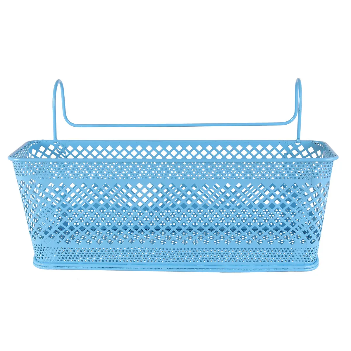 

Practical Storage Basket Large Capacity Iron Material Hollow Design Dorm Office Organizer Random Color Space Saving Home Decor