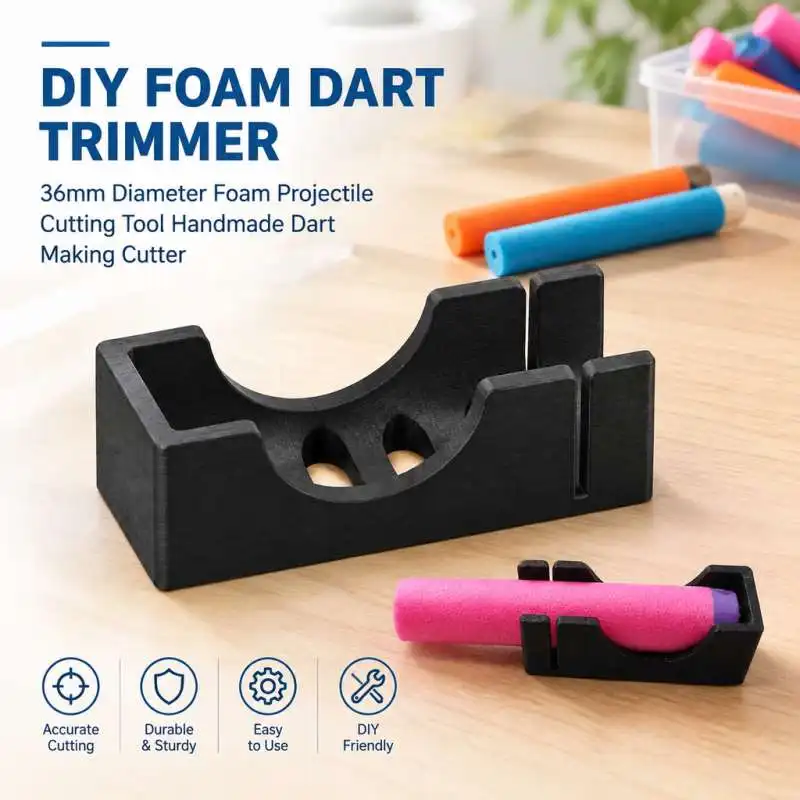 DIY Foam Dart Trimmer 36mm Diameter Foam Projectile Cutting Tool Handmade Dart Making Cutter
